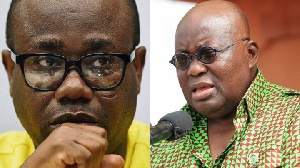 Kwesi Nyantakyi and President Nana Addo Dankwa Akufo-Addo